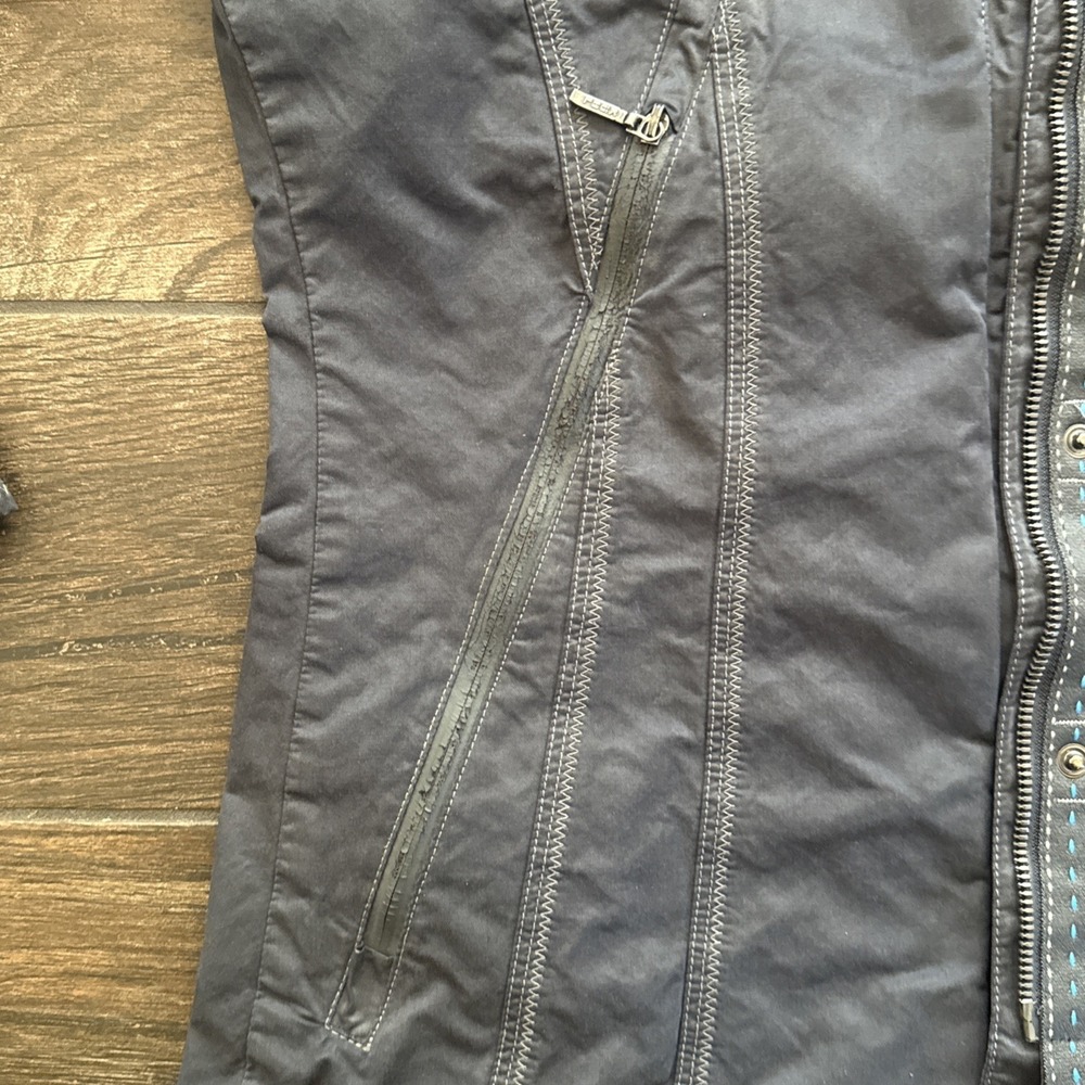 Kuhl Jacket Women Small Gray Packable Hood Full Zip Zippered Pockets - Picture 13 of 13